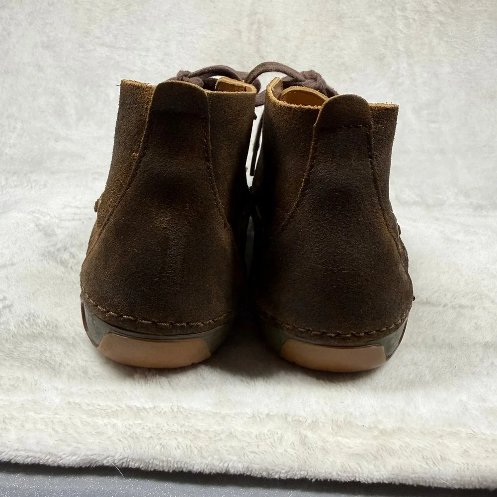 Ariat Spitfire Mens Brown Leather Moc Toe Chukka Boots 4LR Cushioning 8.5D